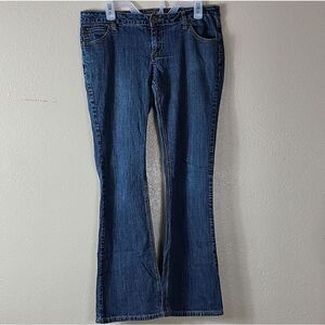 Arizona Jean Company Women's Dark Blue Flare Jeans